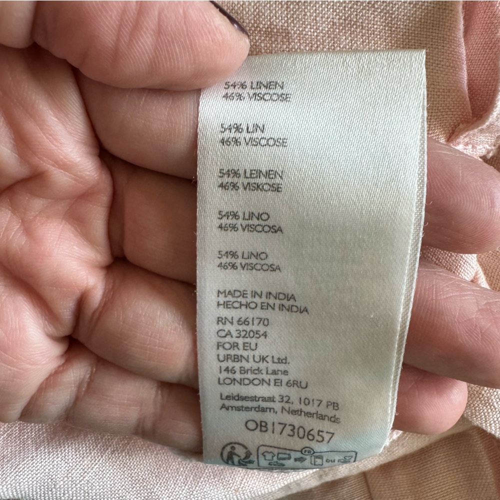 NWT Free People Calla Linen Trouser Shorts - Picture 13 of 13